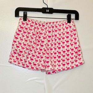 Lilly Pulitzer Girls Terrycloth Shorts Pink Ducks